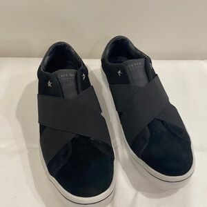 Sketchers Hi Lite Street Crosser Slip-On Black Suede Leather size 9.5